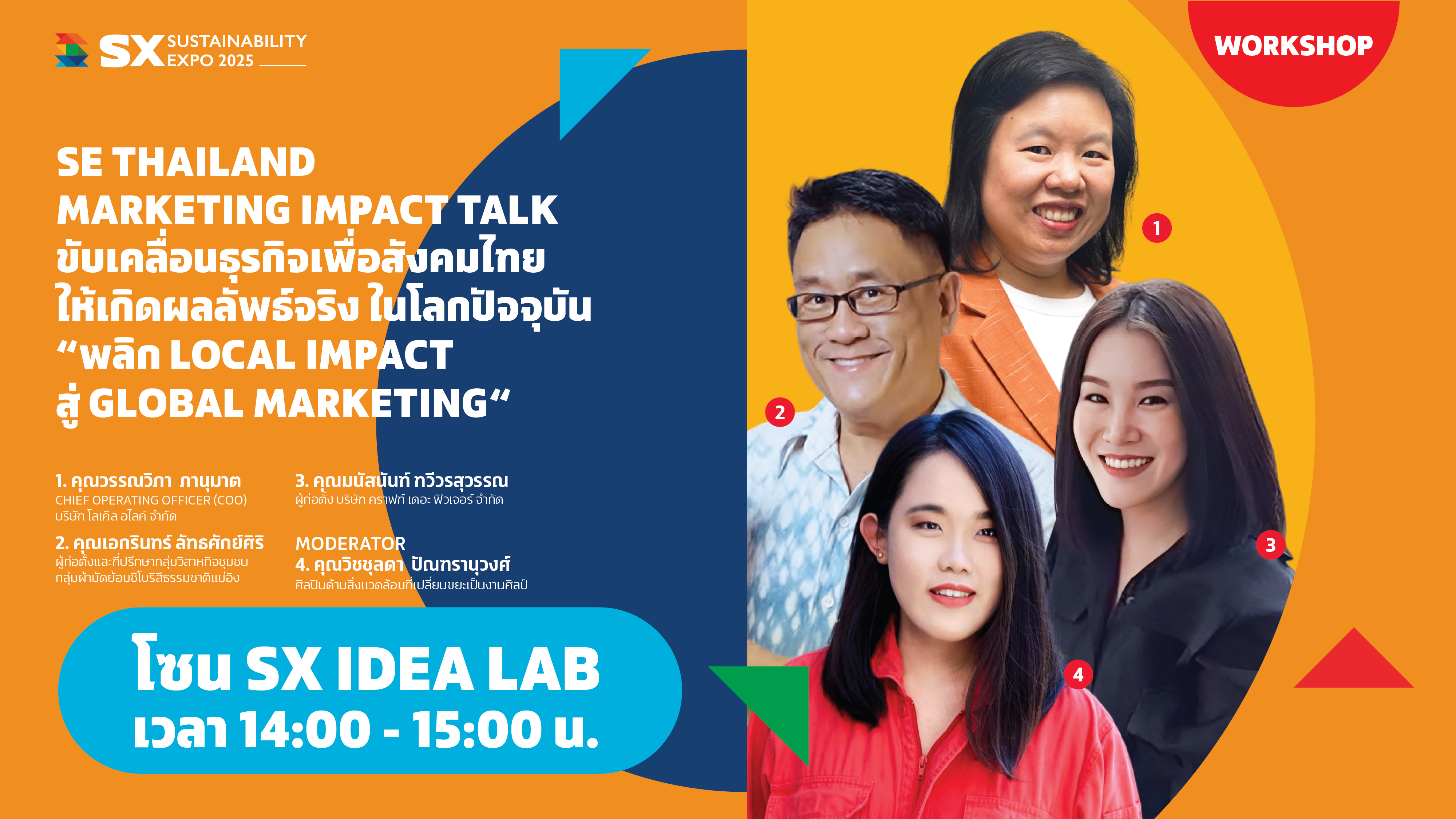 SE THAILAND MARKETING IMPACT TALK : ขับเคลื่อนธุรกิจเพื่อสังคมไทยให้เกิดผลลัพธ์จริง ในโลกปัจจุบัน "พลิก LOCAL IMPACT สู่ GLOBAL MARKETING"