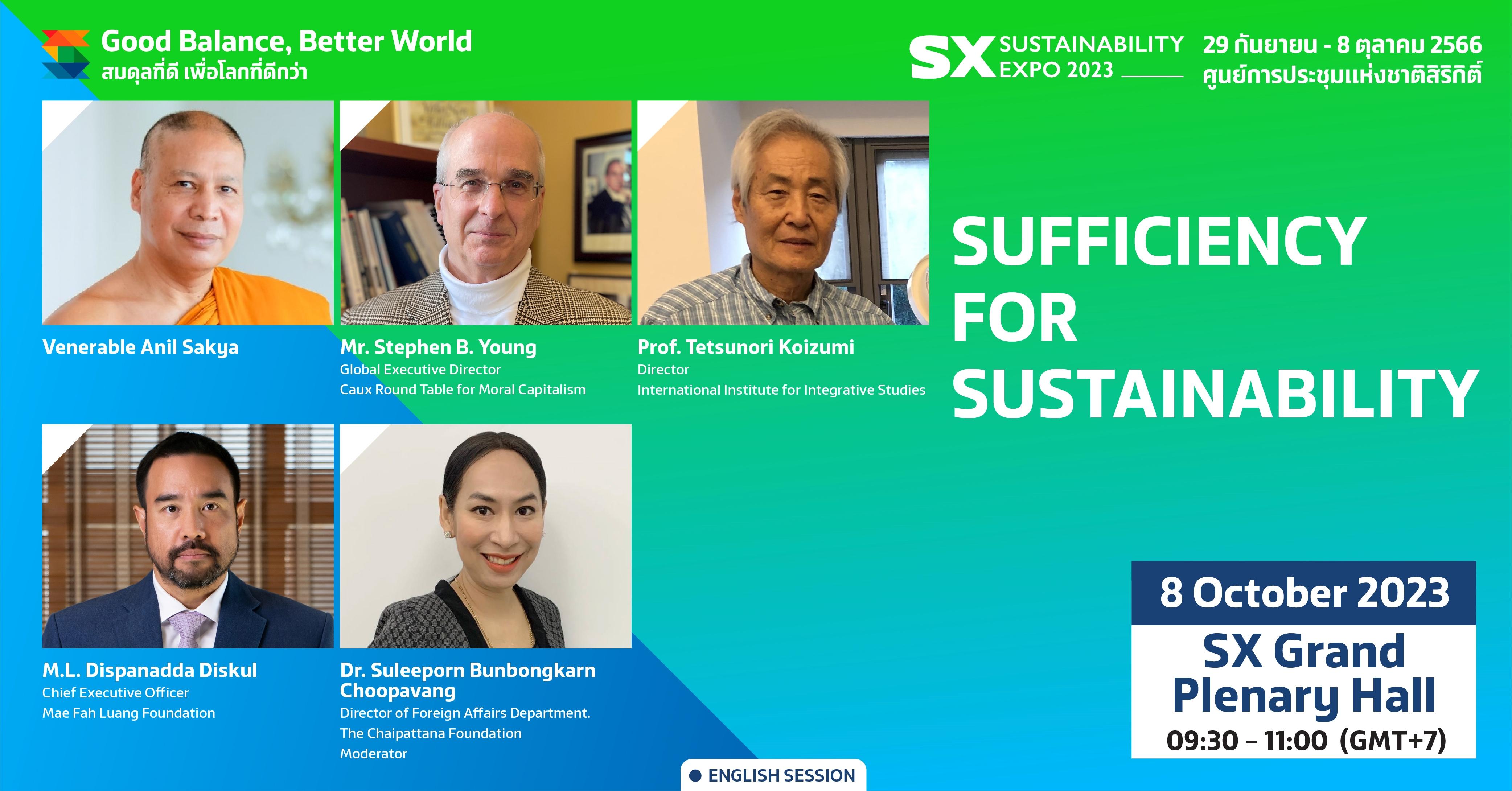 SUFFICIENCY FOR SUSTAINABILITY