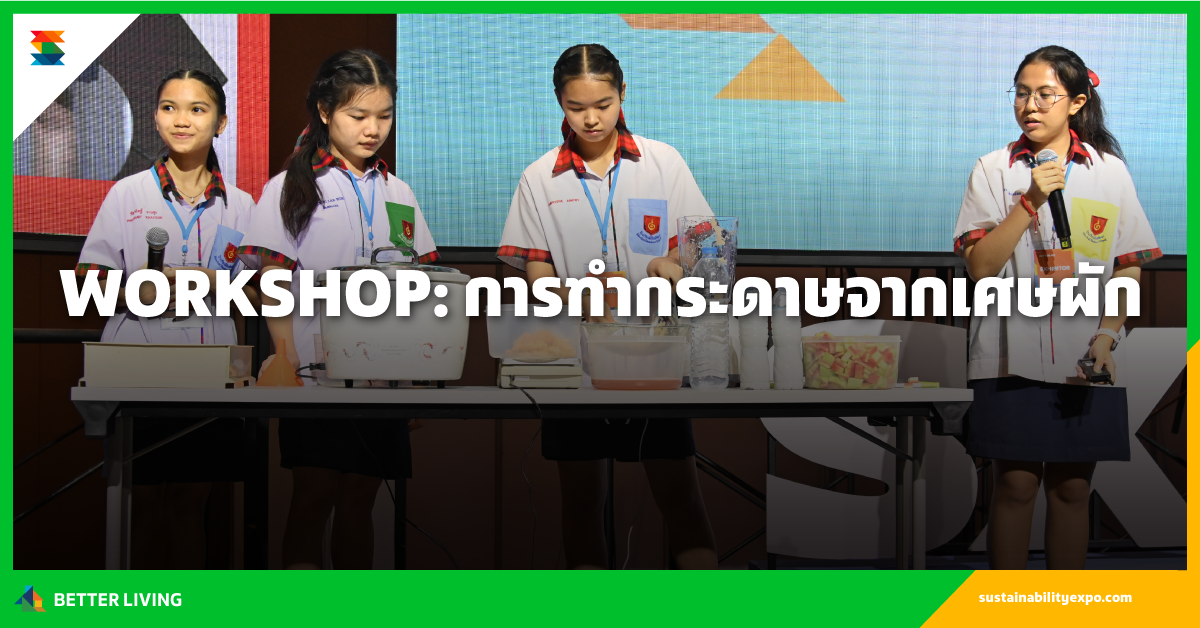 WORKSHOP: การทำกระดาษจากเศษผัก