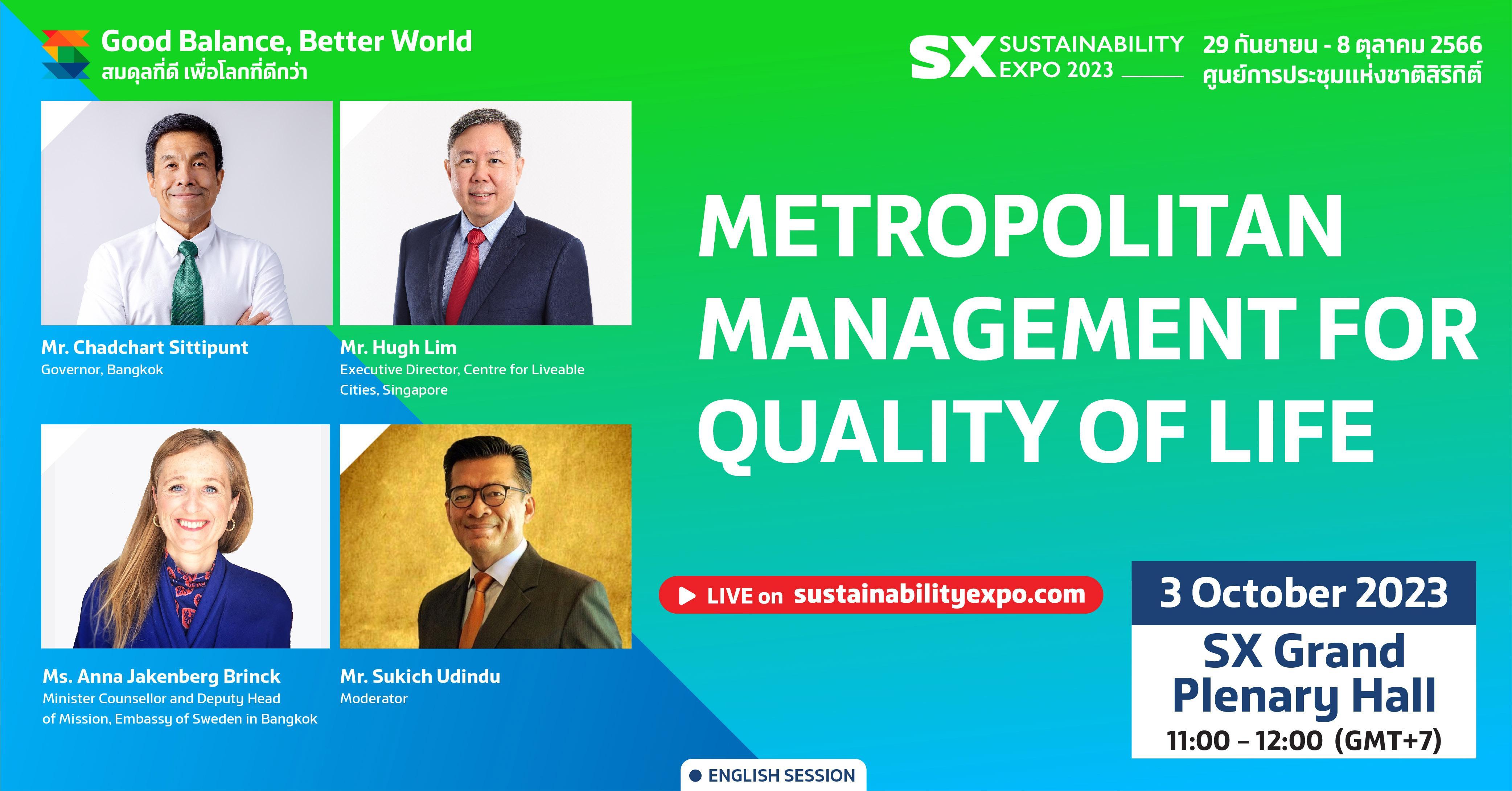 Metropolitan Management for Quality of Life