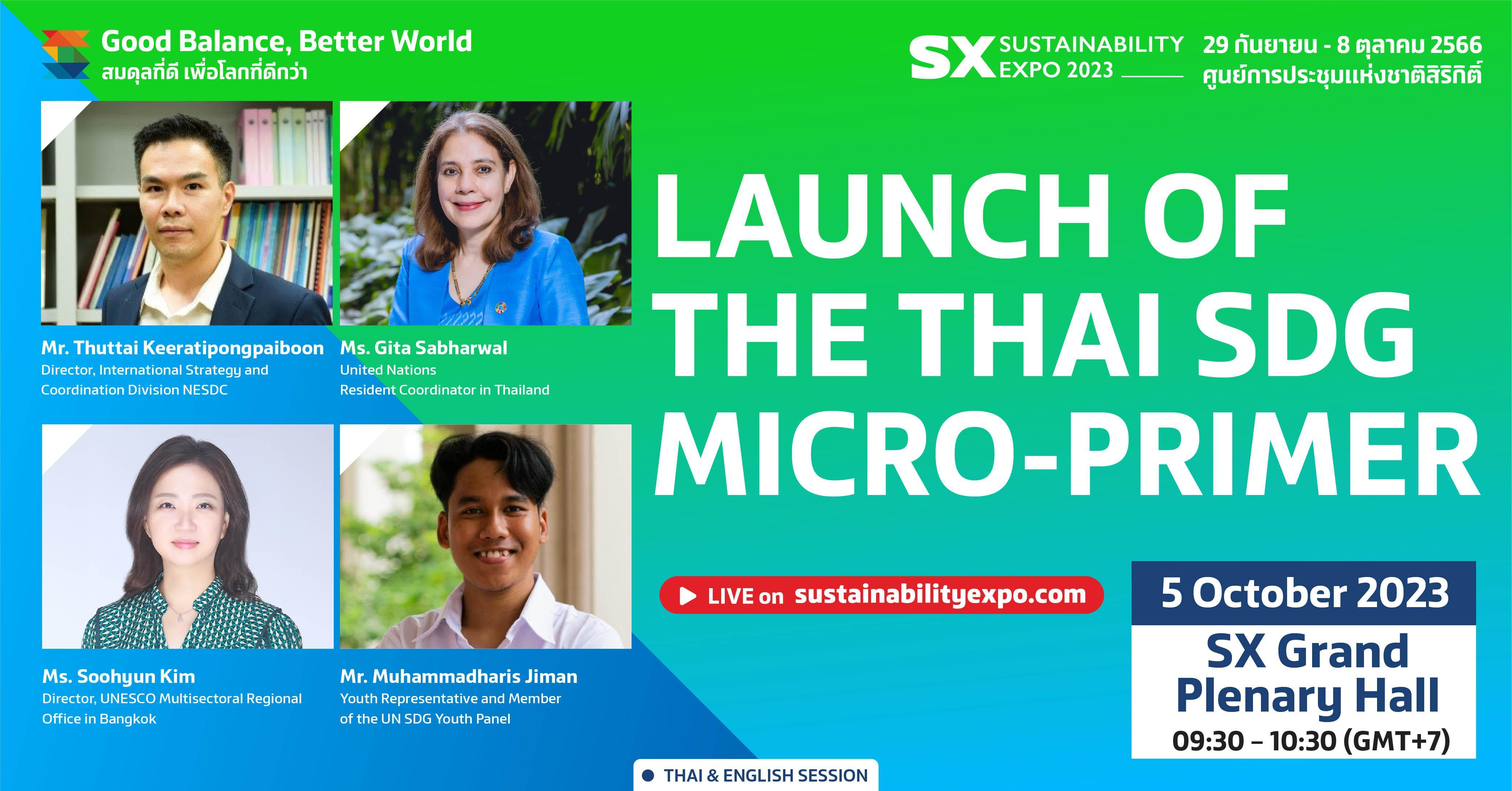 LAUNCH OF THE THAI SDG MICRO PRIMER